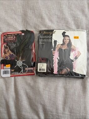 Dreamgirl Flapper Costume Dress with Headpiece